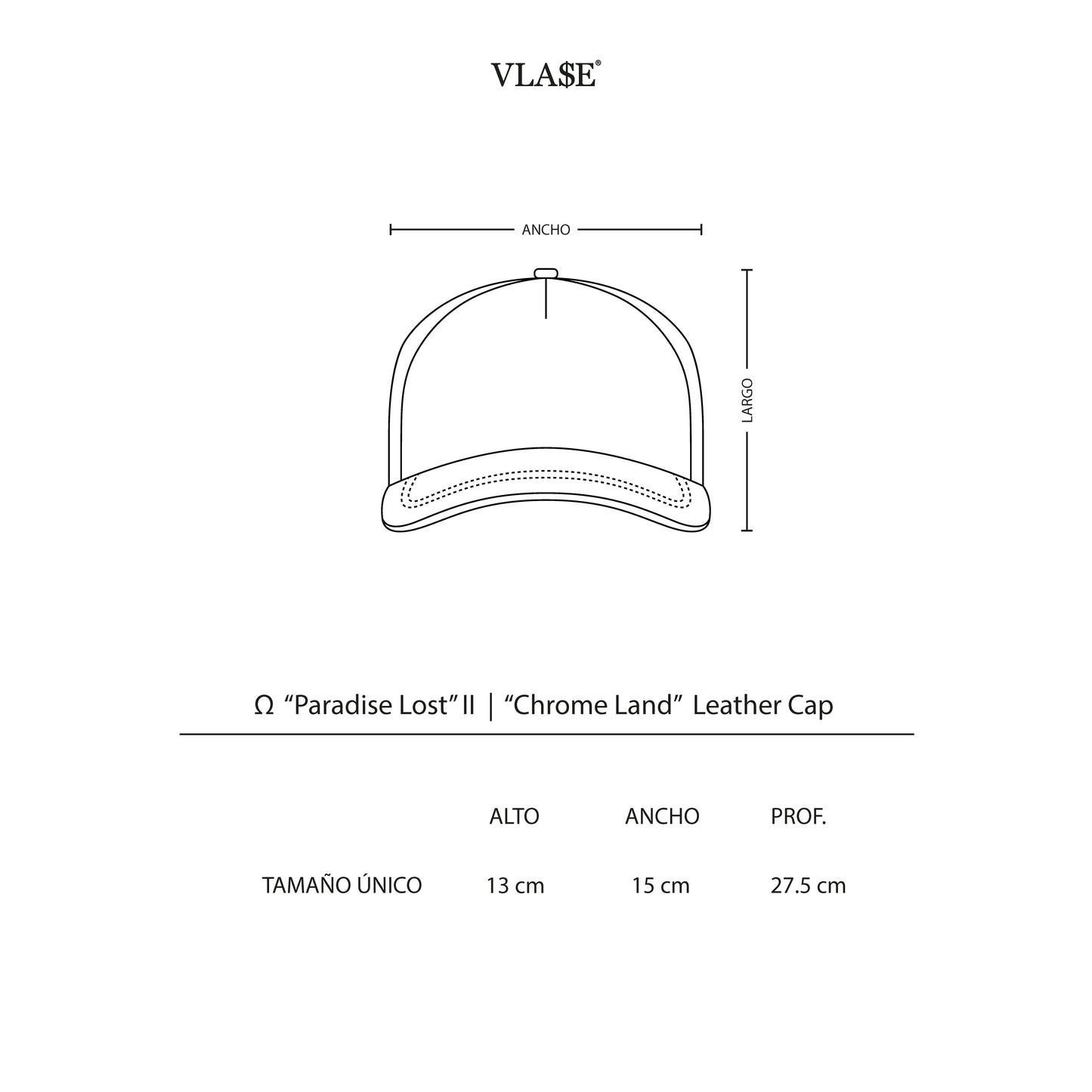 “Chrome Land” – Leather Cap