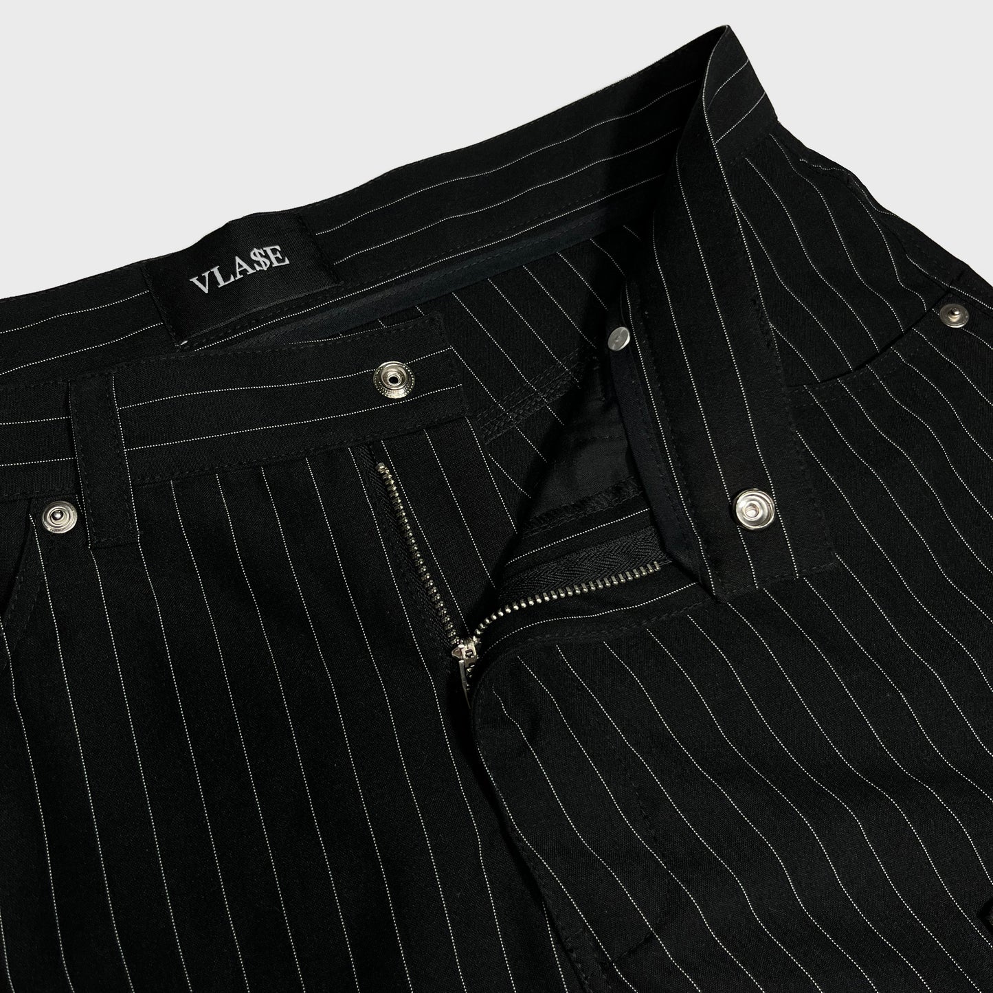 "Hell of Angels" Striped Jorts