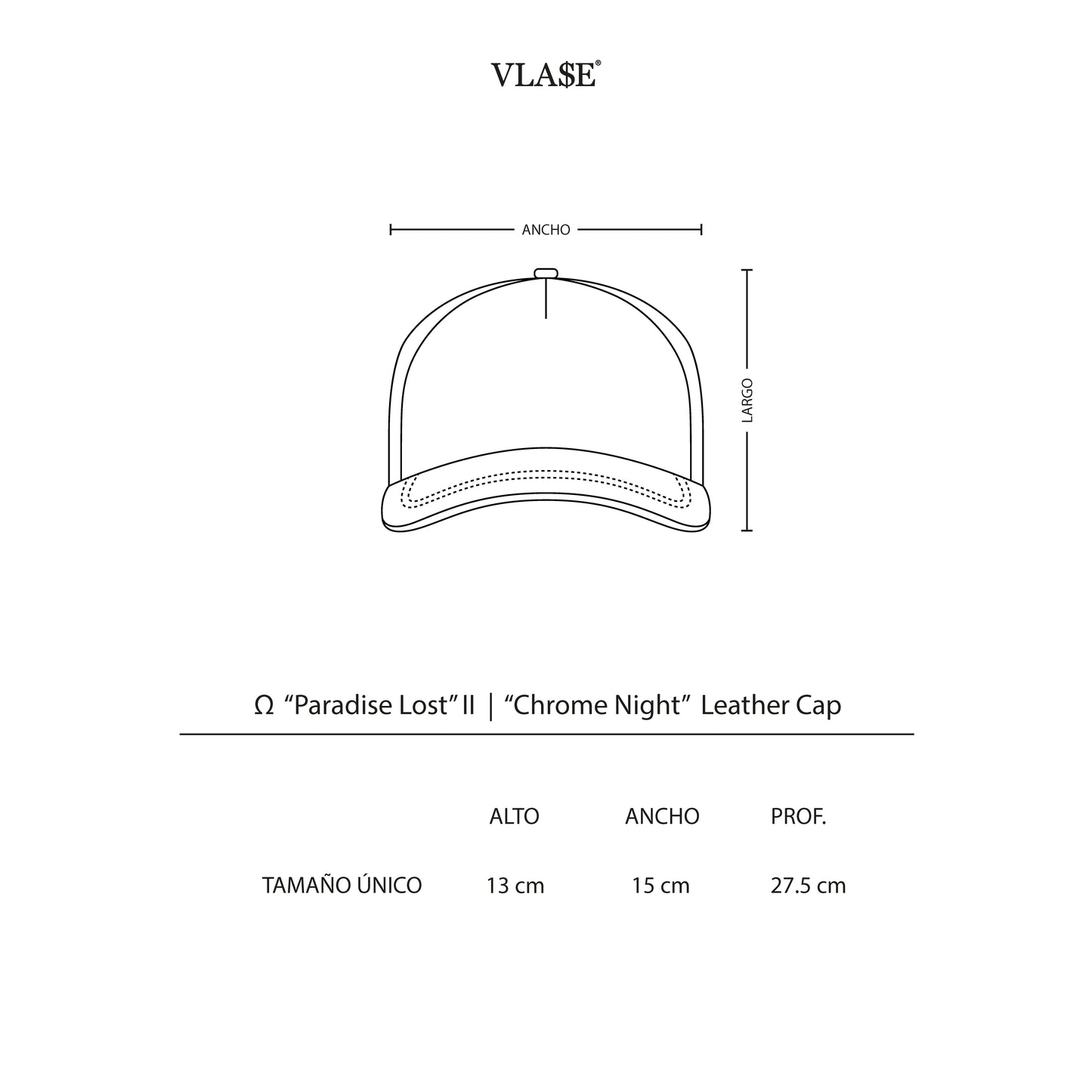 “Chrome Night” – Leather Cap