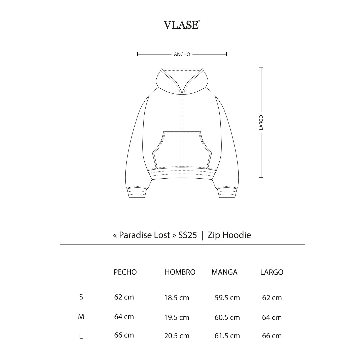 "Hell of Angels" Striped Zip Hoodie