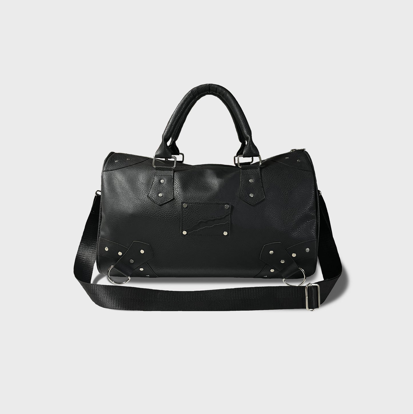 "The Raw Ground" Leather Bag - Black Edition