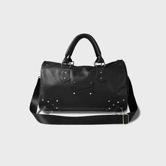 "The Raw Ground" Leather Bag - Black Edition