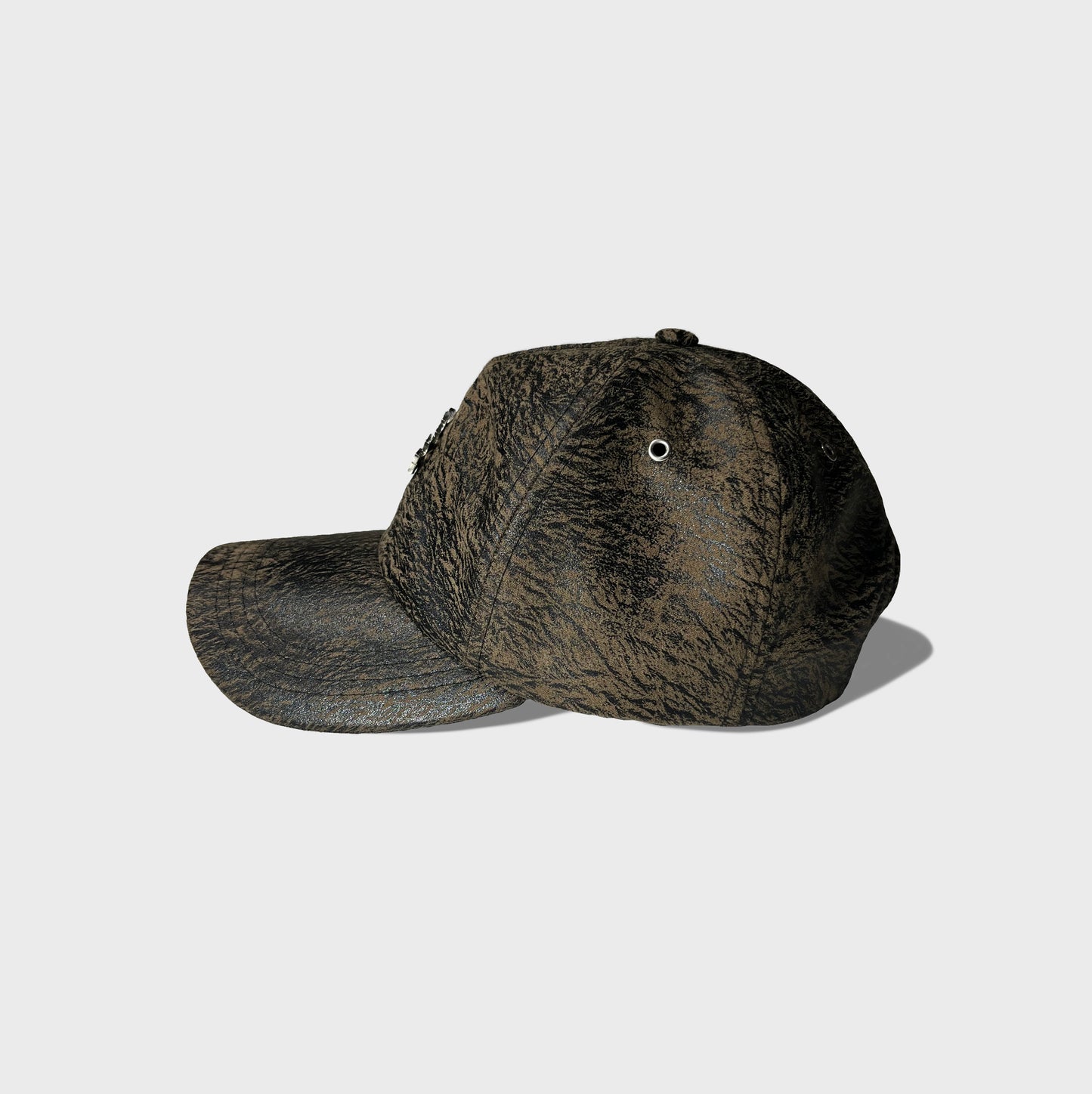 “Chrome Land” – Leather Cap